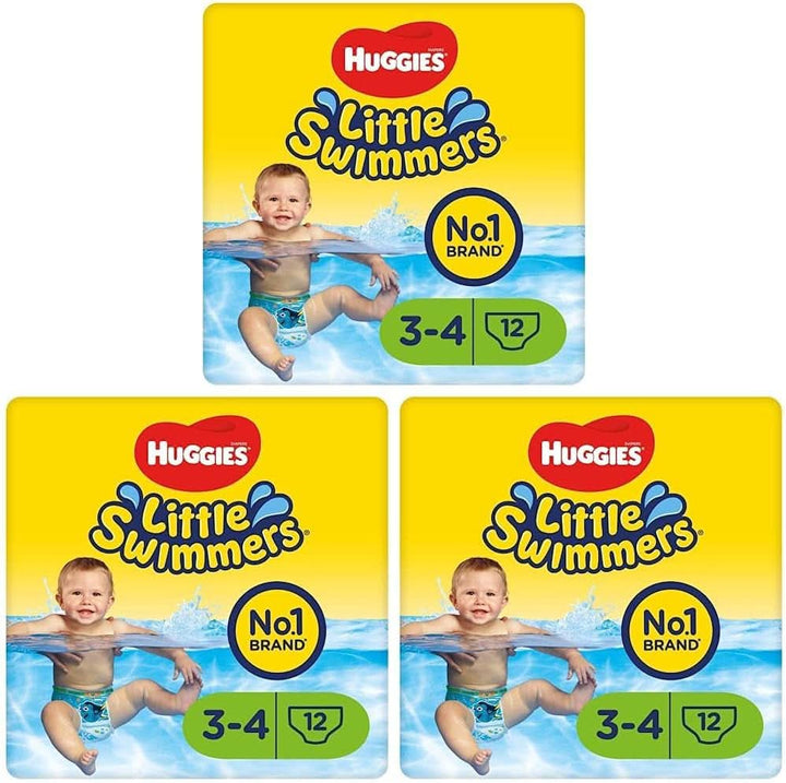 Huggies Little Swimmers Schwimmwindeln Größe 3/4 7-15 Kg 3Er Packung (1 X 12 Stück, Piece))