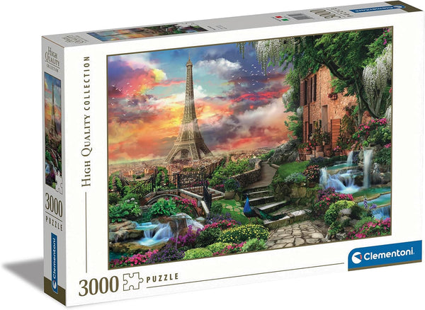 Clementoni 33550 Dreamlike Paris - Puzzle 3000 piese de la 9 ani, Puzzle colorat pentru adulți cu culori îndrăznețe, Joc de îndemânare pentru întreaga familie, Idee frumoasă de cadou