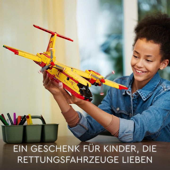 LEGO 42152 Technic Firefighting Plane Fireplane Jucărie ca idee de cadou pentru copii de la 10 ani, jucărie de construcție și decorare pentru grădiniță
