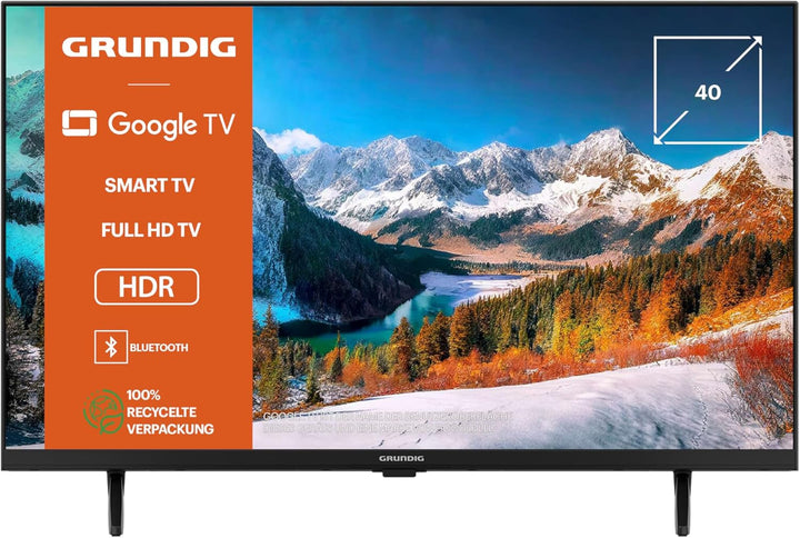 Grundig 40 VOE 64 Fernseher 40 Zoll (100 Cm) LED TV, Google TV, Full HD, Dolby Digital, Magic Fidelity, Chromecast Built-In, Bluetooth, Smart TV, Sprachsteuerung, Schwarz