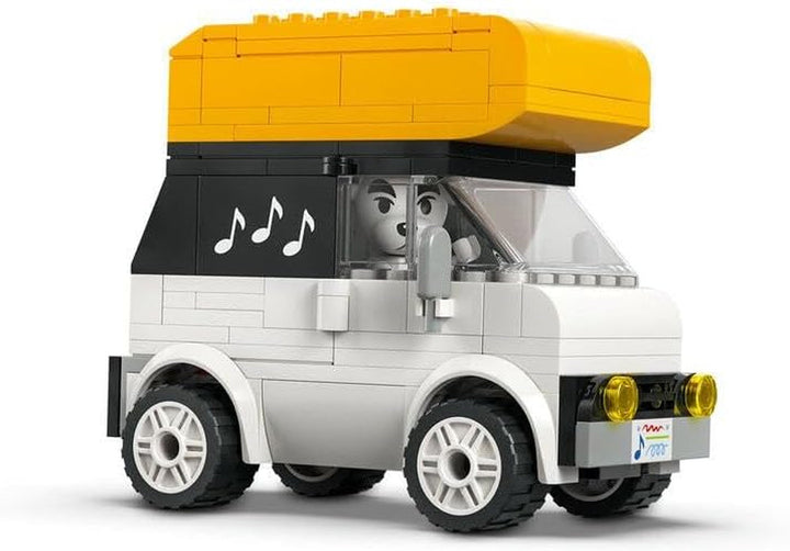 LEGO Animal Crossing K.K. se joacă la bâlci, jucărie de construcție cu cafenea și mașină din jocurile video, playset pentru fete și băieți de la 7 ani, cadou pentru copii 77052