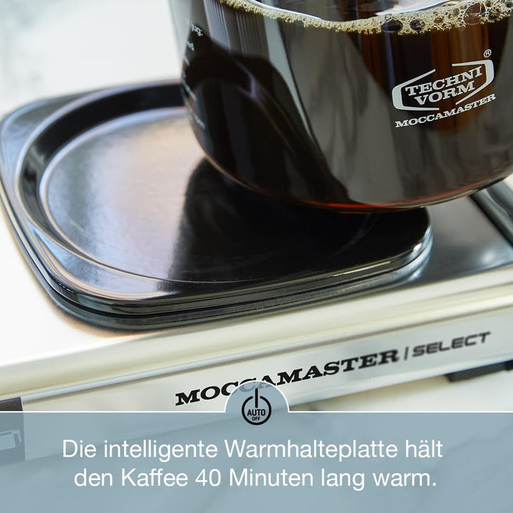 Moccamaster KBG Select, Cafetieră, Cafetieră cu filtru, Yellow Pepper, 1,25 litri