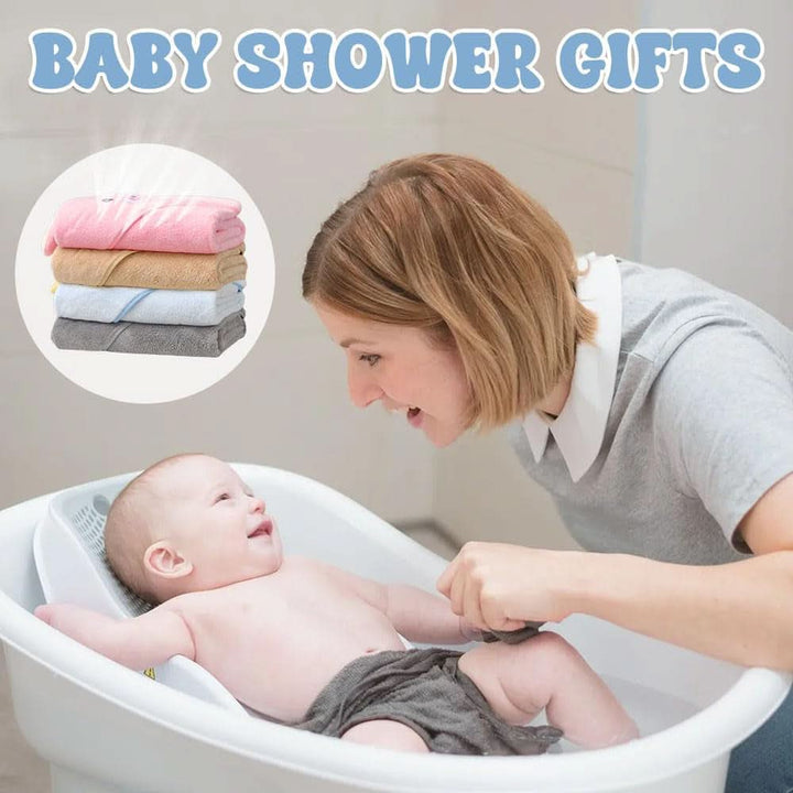 Kapuzenhandtuch Baby Handtucher Neugeborene Babyhandtuch Mit Kapuze Kleinkind Kaputzenhandtücher Baby Badetucher Badehandtuch Baby Bath Towel Newborn Kapuzenbadetuch Bademantel 0-6 Monate-Blau