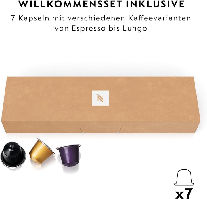 Aparat de cafea Nespresso Krups Atelier cu spumă de lapte, rezervor de apă de 1 litru, inclusiv ceașcă de sticlă + capsule, presiune 19 bar, negru/argintiu, XN8908
