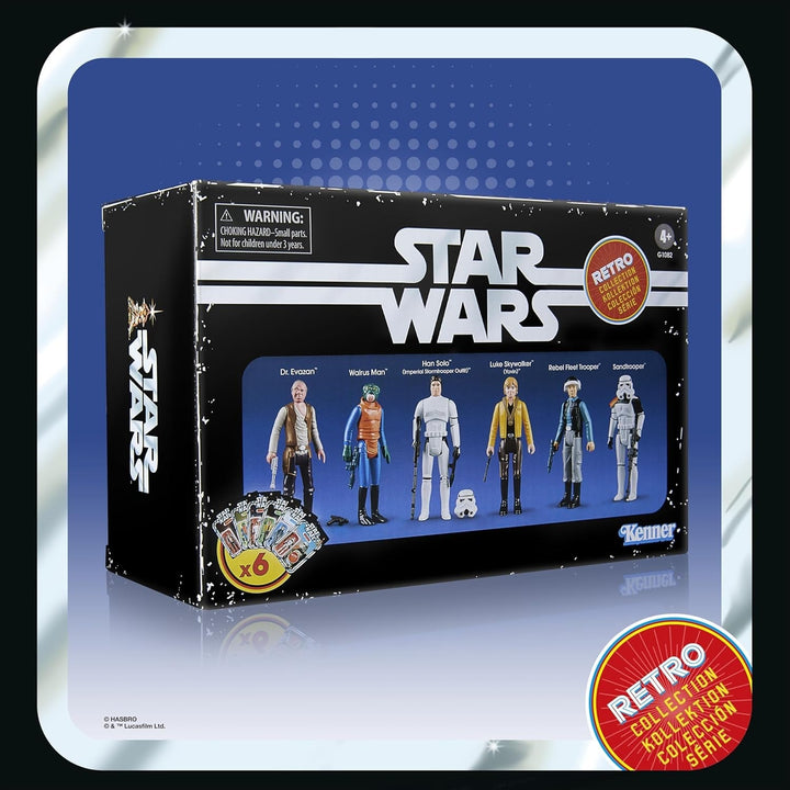 Star Wars Retro Collection Star Wars: O nouă speranță Multipack, 6 figurine de acțiune, 9,5 cm