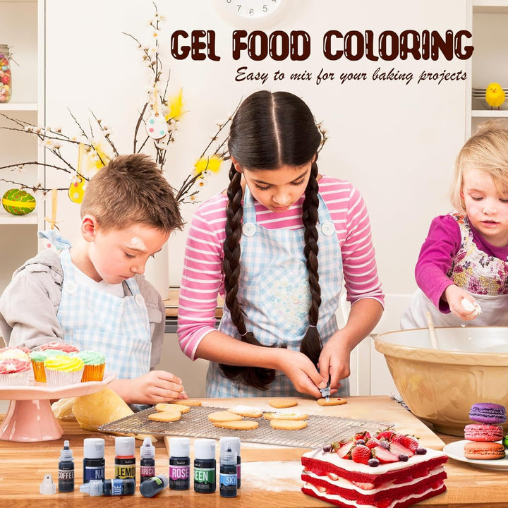 Lebensmittelfarbe Gel - Hoch Konzentriert Gel Lebensmittel Farbe Zum Kuchen, Backen, Ostereiern, Getränken - Zuckerfrei Food Coloring Für Fondant, Zuckerguss, Slime, Tortendeko (Rot, 150G)