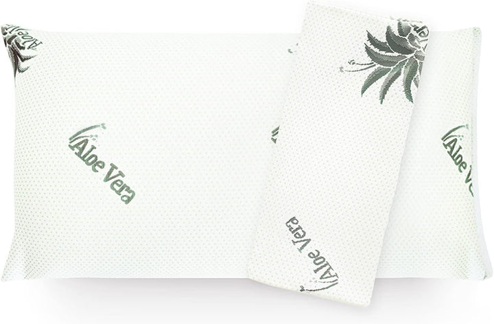 Mister Sandman Pernă ergonomică 40X80, pernă pentru gât cu față de pernă Aloe Vera, pernă Visco perfect potrivită pentru cei care dorm abdominal, cei care dorm pe spate și cei care dorm lateral, pernă cu spumă de memorie