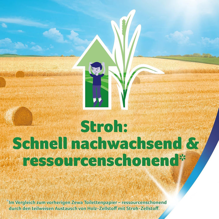 Hârtie igienică Zewa Proven cu conținut de paie 7X 8 role