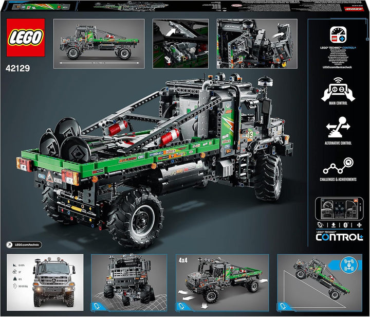 LEGO 42129 Technic 4X4 Mercedes-Benz Zetros Offroad Truck, mașină controlată de la distanță, jucărie camion controlată prin aplicație, idee de cadou pentru adulți și copii, bărbați și femei