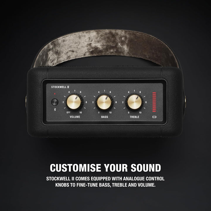 Difuzor Bluetooth portabil Marshall Stockwell II - negru și alamă