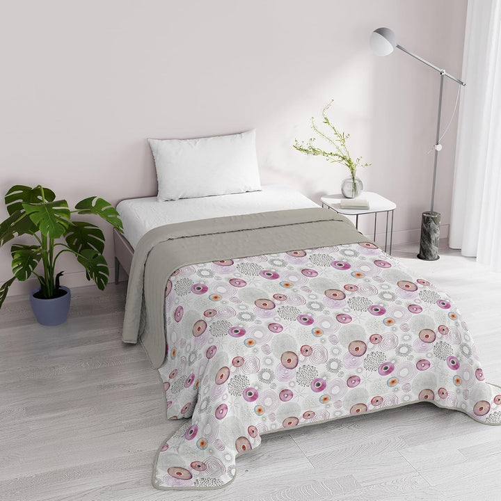 Lenjerie de pat italiană Fantasy, microfibră, pentru vară, 1,5 paturi, Murrine Plapumi si pilote Naty Shop Morpheus 1 Posto E Mezzo