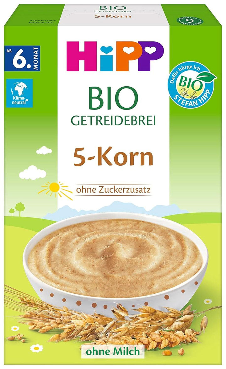 Hipp Bio-Getreide-Breie Ungesüßt, 100% Reis, Glutenfrei, 6Er Pack (6 X 200 G)