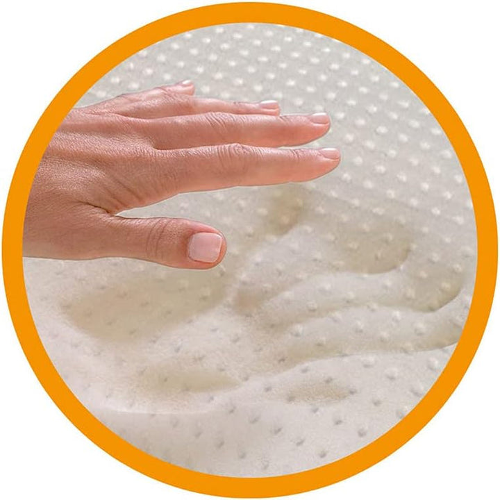 Marcapiuma - Pereche de perne de susținere a gâtului cu memorie - Miss & Mister - Parte ultra respirabilă - 100% acoperire din bumbac - Ortopedică - Pernă Visco Pillow Memory Foam - PRODUS MEDICAL - Fabricat în Italia