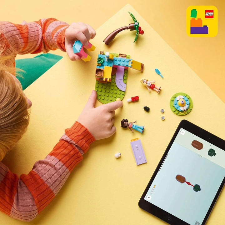 Loc de joacă pentru porcușorul de Guineea LEGO Friends, set de construcție și joacă pentru jocuri de rol imaginative cu 2 minifigurine și 2 animale, jucărie pentru fete de la 5 ani, set de animale 42640