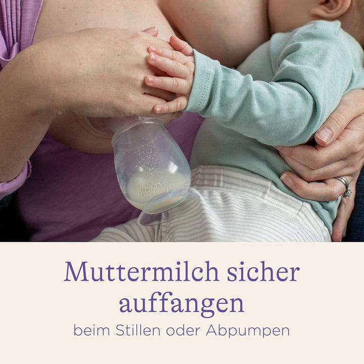 Lansinoh Silikon Milchpumpe & Muttermilchauffänger - Angenehmes & Extrem Weiches Silikon - Rettet Jeden Tropfen Muttermilch - Alternative Zu Milchauffangschalen, 1 Stück (1Er Pack)