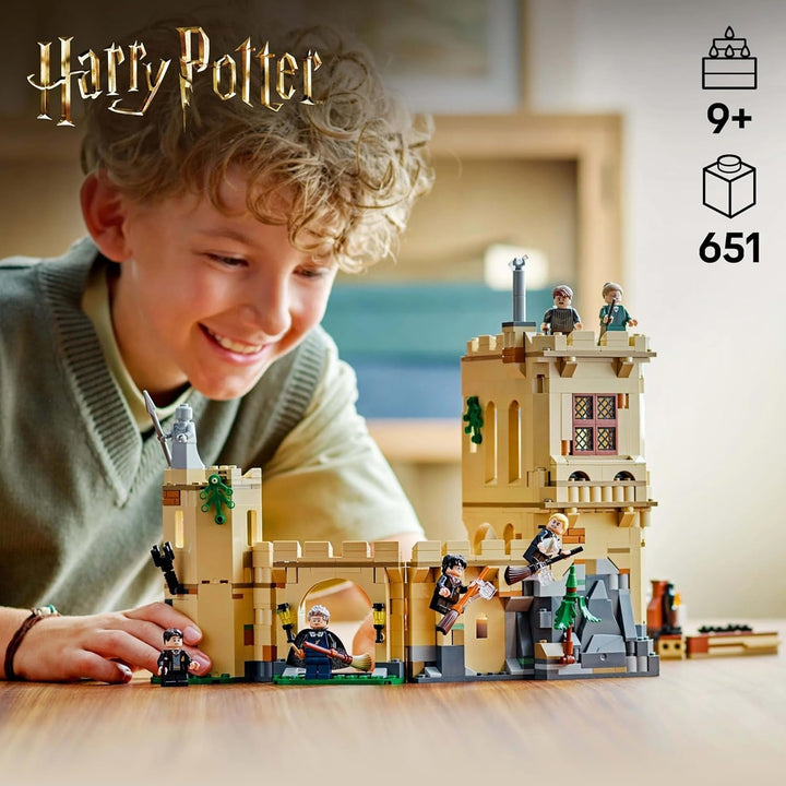 Castelul Hogwarts LEGO Harry Potter: Lecții de zbor, set de joacă de aventură cu 6 minifigurine de colecționat, inclusiv Draco Malfoy și profesorul Mcgonagall, set de joacă de rol pentru băieți și fete de la 9 ani 76447