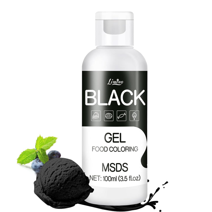 Lebensmittelfarbe Gel - 100Ml Gel Lebensmittel Farben Für Kuchen, Backen, Kekse, Macaron - Zuckerfrei Konzentrierte Farbe Food Coloring Für Tortendeko, Getränken, Osterei, DIY Slime (Weiß)