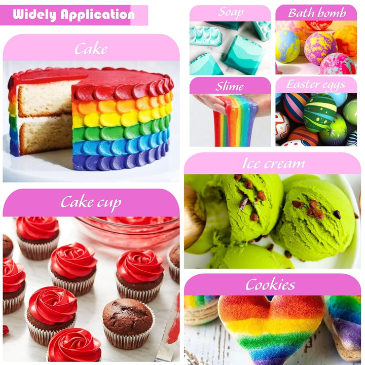Lebensmittelfarbe - Hoch Konzentriert Flüssig Lebensmittel Farbe Zum Kuchen, Backen, Ostereiern, Getränken - Zuckerfrei Food Coloring Für Fondant, Zuckerguss, Slime, Tortendeko (Roter Samt, 236Ml)