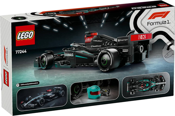 LEGO Speed Champions Mercedes-Amg F1 W15 Race Car - Jucărie cu minifigurină Formula 1 - Model de mașină de colecționat și construit - Cadou pentru băieți și fete 10+ sau fani adulți 77244