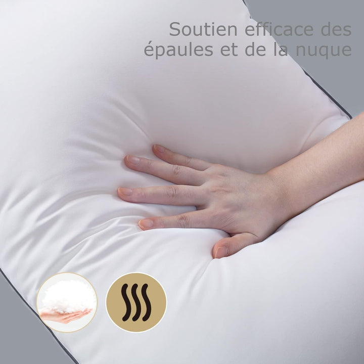 Pernă Bedstory, 50 X 70 Cm, 2 bucăți, Rezistent la mușcături, Respiră transpirația, Hipoalergenic, Umplutură: 100% fibră de poliester, Ultra-confort și confort moale și suport excelent
