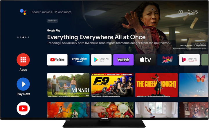Telefunken Fernseher 50 Zoll Android Smart TV (4K UHD, HDR Dolby Vision, Triple-Tuner, Bluetooth, Dolby Atmos) D50U750X2CWI