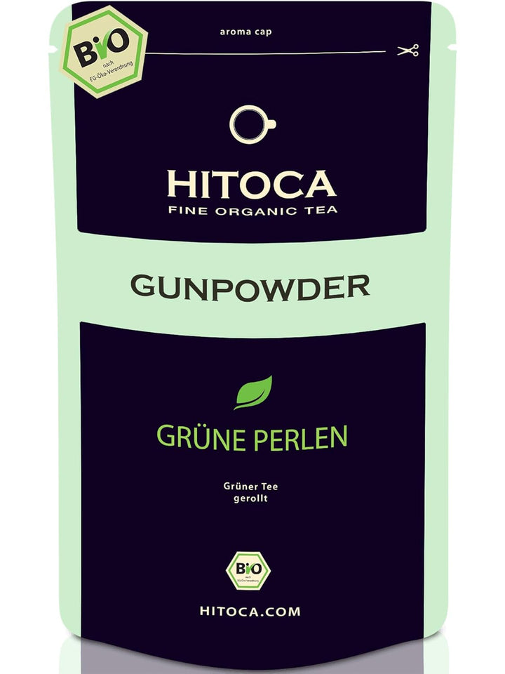 HITOCA® Ceai organic de ghimbir și lămâie - Ceai verde răcoritor în frunze de ceai cu ghimbir și lămâie