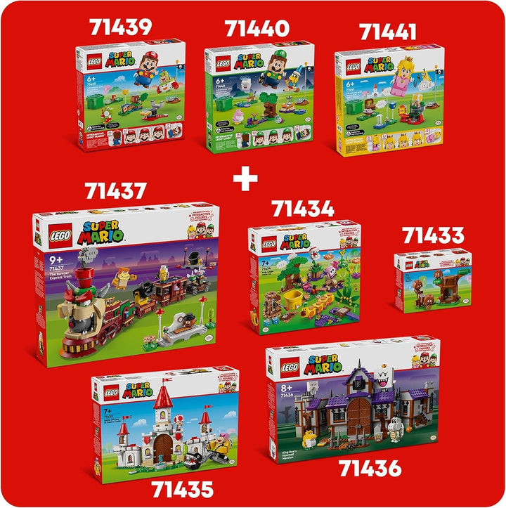 LEGO Super Mario Adventures With Interactive Peach, Playset pentru copii cu Yellow Toad, cadou Nintendo pentru băieți, fete și toți jucătorii de la 6 ani 71441