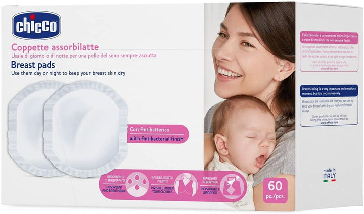 Chicco Antibakterielle Stilleinlagen Naturalfeeling, 60 Stück