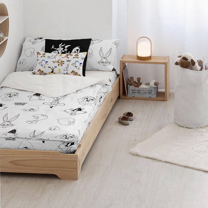 Belum | Plapumă 100% bumbac, model Tom Jerry Vichy, pentru paturi late de 90 cm (90 X 200 cm)