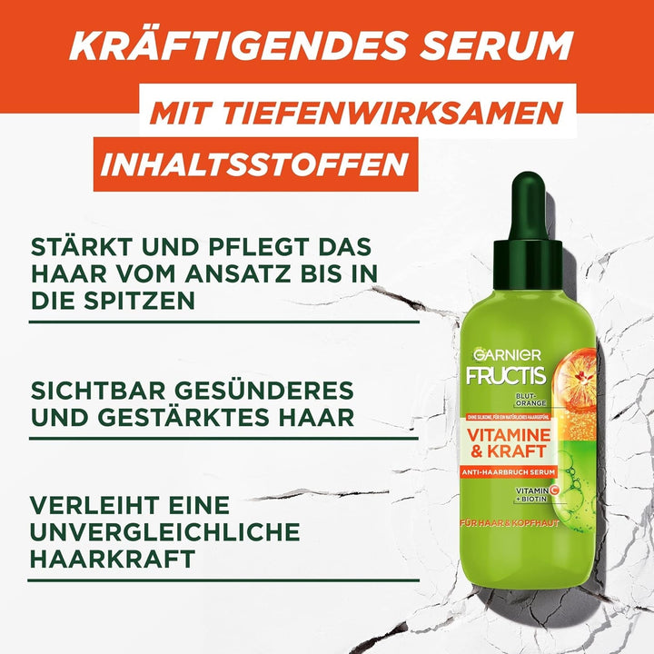 Garnier, Ser întăritor pentru păr subțire și scalp, eficient împotriva căderii părului, 2 x 125 ml Ingrijire par Garnier