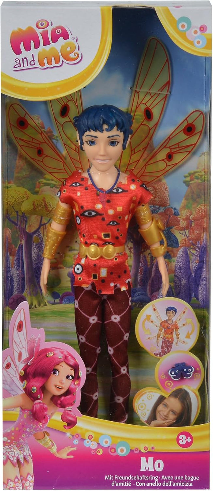 Simba 109480091 - Mia an Me Dressing Doll Mo, Elf cu aripi și picioare mobile, accesorii 6X și inel de prietenie, 24.5Cm, de la 3 ani [Exclusiv pe Amazon]