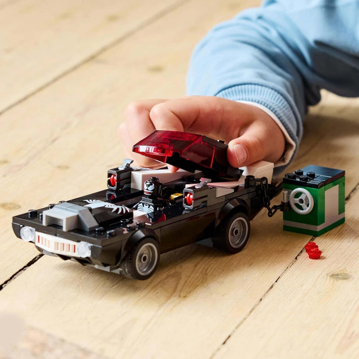 LEGO Marvel Spider-Man Mech Vs. Venom Muscle Car - Mașină de jucărie cu 3 minifigurine de supereroi - Model de mașină cu trăgători - Cadou pentru băieți și fete cu vârsta de 7+ 76309