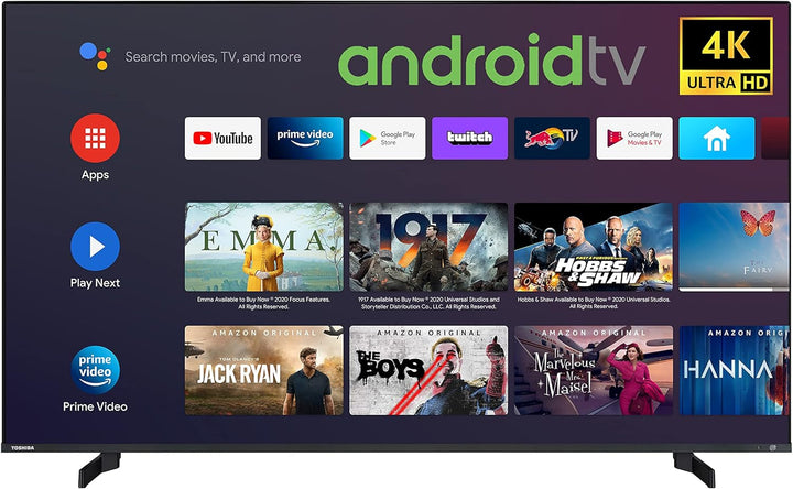Toshiba 32WA3B63DAZ 32 Zoll Fernseher / Android TV (Hd-Ready, HDR, Smart TV, Play Store & Google Assistant, Triple-Tuner, Bluetooth)