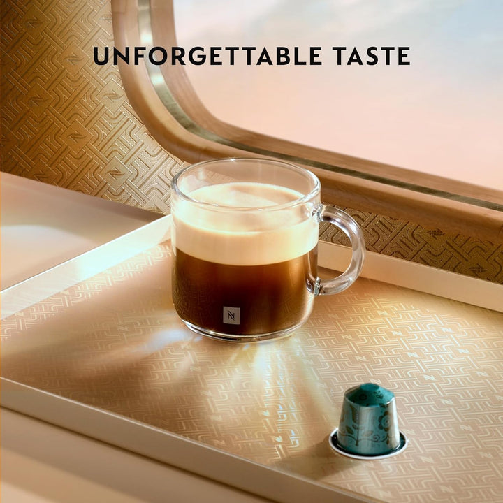 Aparat de cafea Nespresso Krups Atelier cu spumă de lapte, rezervor de apă de 1 litru, inclusiv ceașcă de sticlă + capsule, presiune 19 bar, negru/argintiu, XN8908