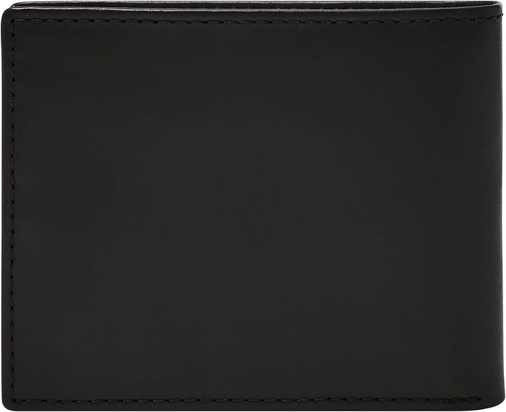 Fossil Derrick Bifold din piele pentru bărbați, cu blocare RFID, cu fereastră Flip ID Portofel Barbati Naty Shop