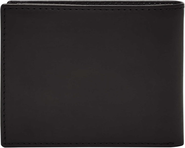 Geantă bifold pentru pașapoarte Fossil Derrick din piele cu blocare RFID pentru bărbați, cu suport detașabil pentru carduri Portofel Barbati Naty Shop