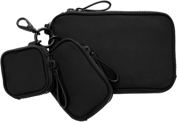 Geantă de călătorie Fossil Tech Trio pentru bărbați 17,78 cm L x 3,175 cm l x 12,065 cm H Portofel Barbati Naty Shop Negru