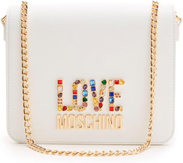 Geantă de umăr pentru femei Love Moschino, alb Geantă de umăr, alb Genti Femei Naty Shop Titlu implicit