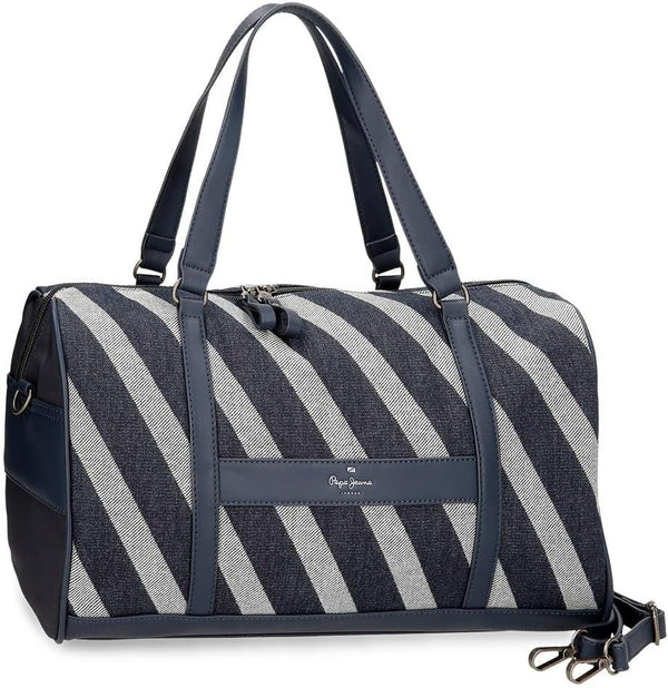 Geantă de voiaj Pepe Jeans Celine, albastru, 40 x 25 x 20 cm, poliester, cu detalii din imitație de piele, 20 l, de Joumma Bags, albastru, geantă de voiaj Bagaje și echipament de călătorie Naty Shop Rucsac de călătorie