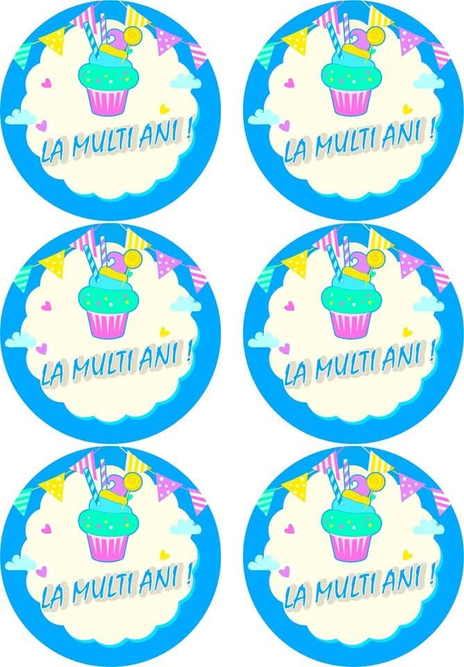 Imagine comestibila, vafa, format A4, Mesaje Aniversare Imagini comestibile Nati Shop