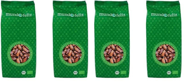 Mundo Feliz Curmale uscate cu sâmburi din agricultura ecologică, 2 x 500 g Produse deshidratate Naty Shop 500 G (pachet de 4) Date