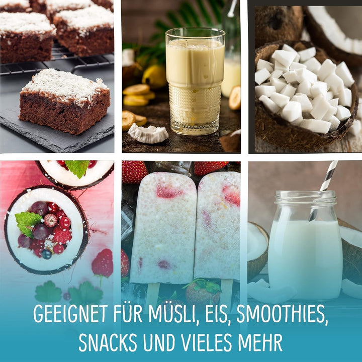 Nucă de cocos liofilizată: 50g fructe liofilizate - dulciuri vegane cuburi de nucă de cocos îndulcite - fructe uscate natural de la NutriPur Produse deshidratate Naty Shop