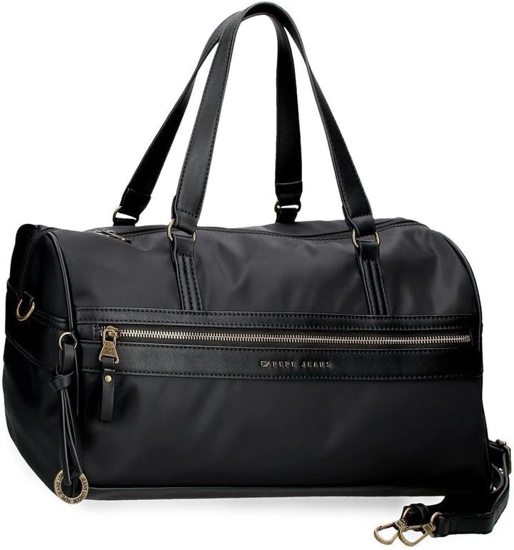 Pepe jeans Morgan, rucsacuri casual, genți de călătorie, piele artificială bej și negru pentru femei, de Joumma Bags Bagaje și echipament de călătorie Naty Shop Negru Rucsac de călătorie