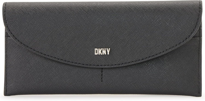 Portofel cu clapetă DKNY Phoenix Portofel Femei Naty Shop Negru/argintiu O mărime se potrivește tuturor