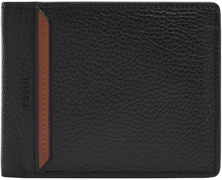Portofel Fossil Huntington Bi-Fold pentru bărbați Portofel Barbati Naty Shop Negru S
