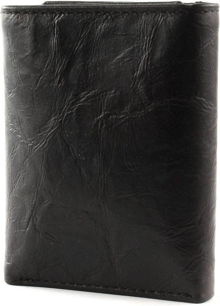 Portofel trifold din piele Neel pentru bărbați Fossil 8,255 cm L x 1,905 cm l x 10,16 cm H Portofel Barbati Naty Shop