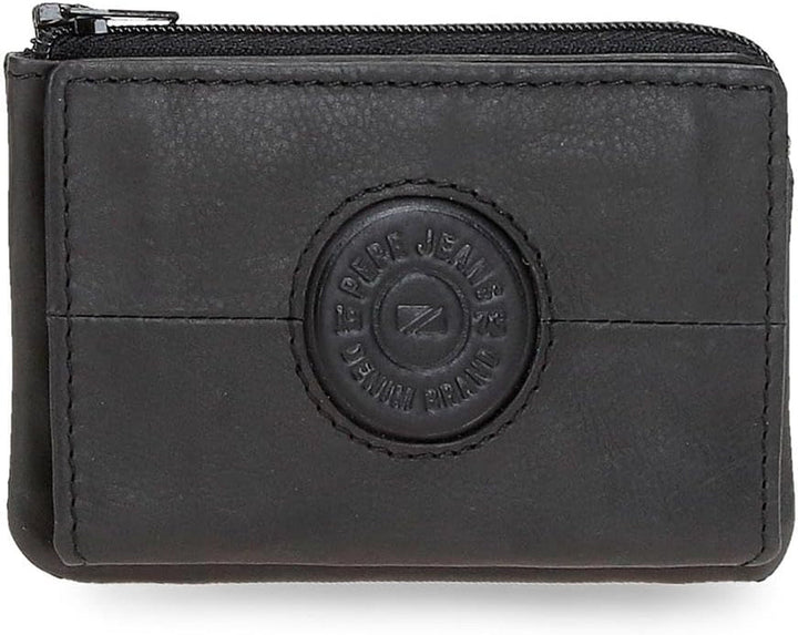 Portofele și poșete din piele de vacă Pepe Jeans Cracker, negru, maro, verde, diferite mărimi Portofel Barbati Naty Shop Negru Titularul cardului