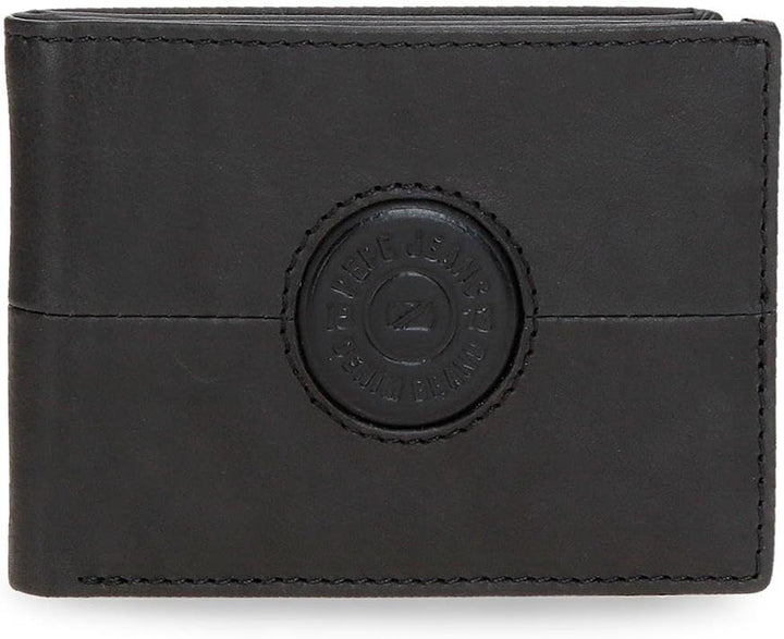Portofele și poșete din piele de vacă Pepe Jeans Cracker, negru, maro, verde, diferite mărimi Portofel Barbati Naty Shop Negru Poșeta 11