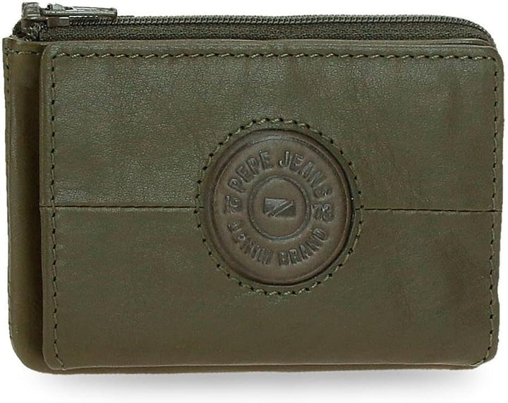 Portofele și poșete din piele de vacă Pepe Jeans Cracker, negru, maro, verde, diferite mărimi Portofel Barbati Naty Shop Verde Titularul cardului