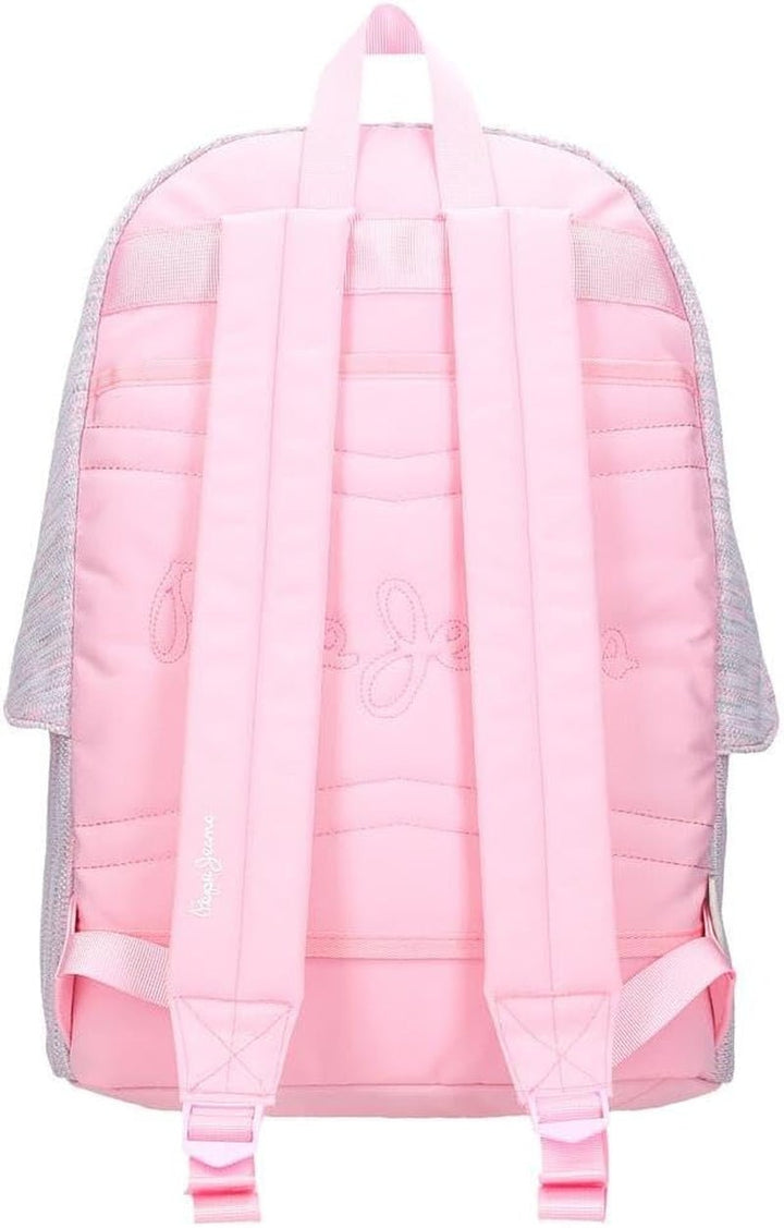 Rucsac școlar Pepe Jeans Miri, roz, 31 x 44 x 17.5 cm, poliester, 22.79 l, roz, rucsac școlar Rucsacuri si ghiozdane premium Naty Shop